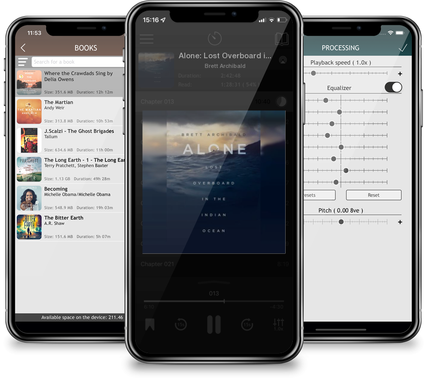Audiobook Alone: Lost Overboard in the Indian Ocean by Brett Archibald