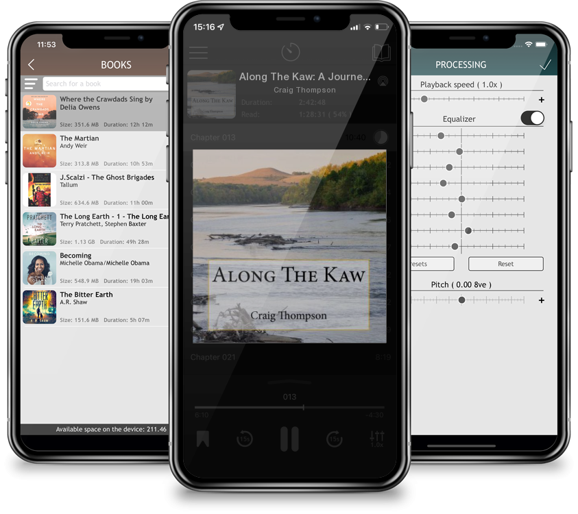 Audiobook Along The Kaw: A Journey Down the Kansas River by Craig Thompson