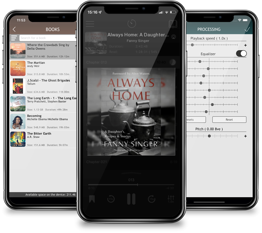Audiobook Always Home: A Daughter\'s Recipes & Stories: Foreword by Alice Waters by Fanny Singer