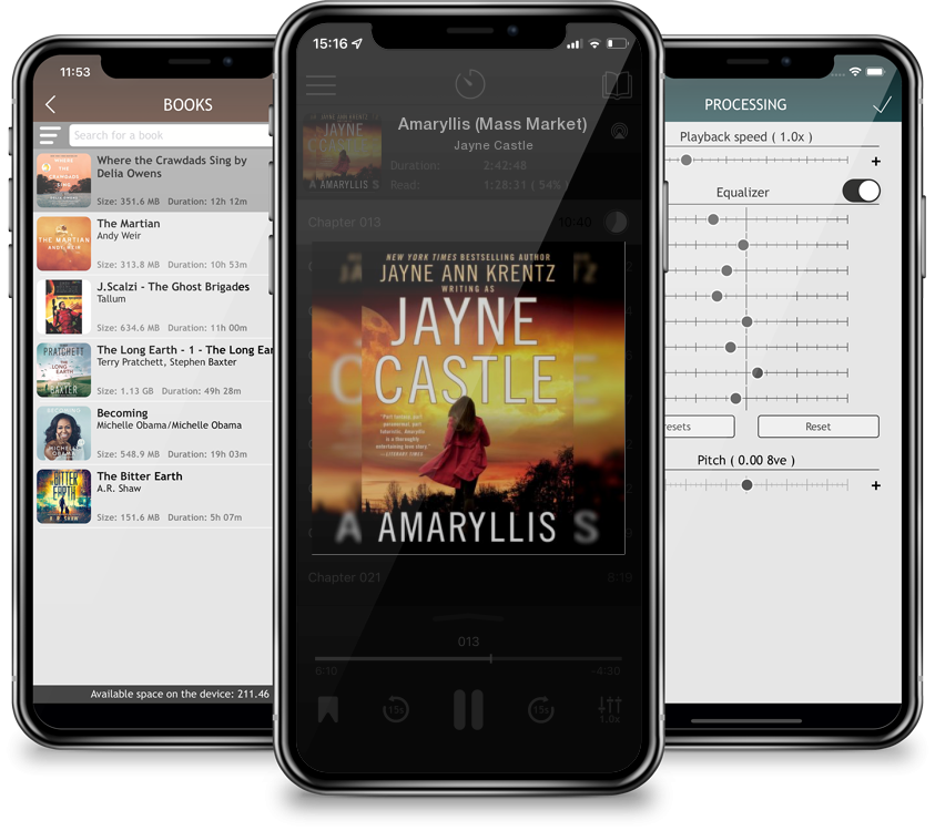 Listen Amaryllis (Mass Market) by Jayne Castle in MP3 Audiobook Player for free