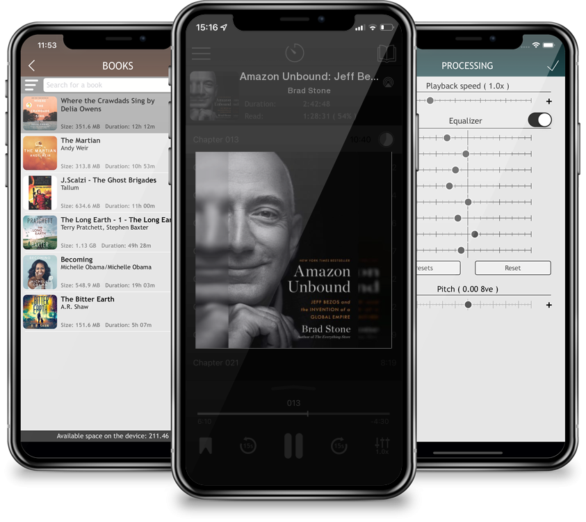 Audiobook Amazon Unbound: Jeff Bezos and the Invention of a Global Empire by Brad Stone