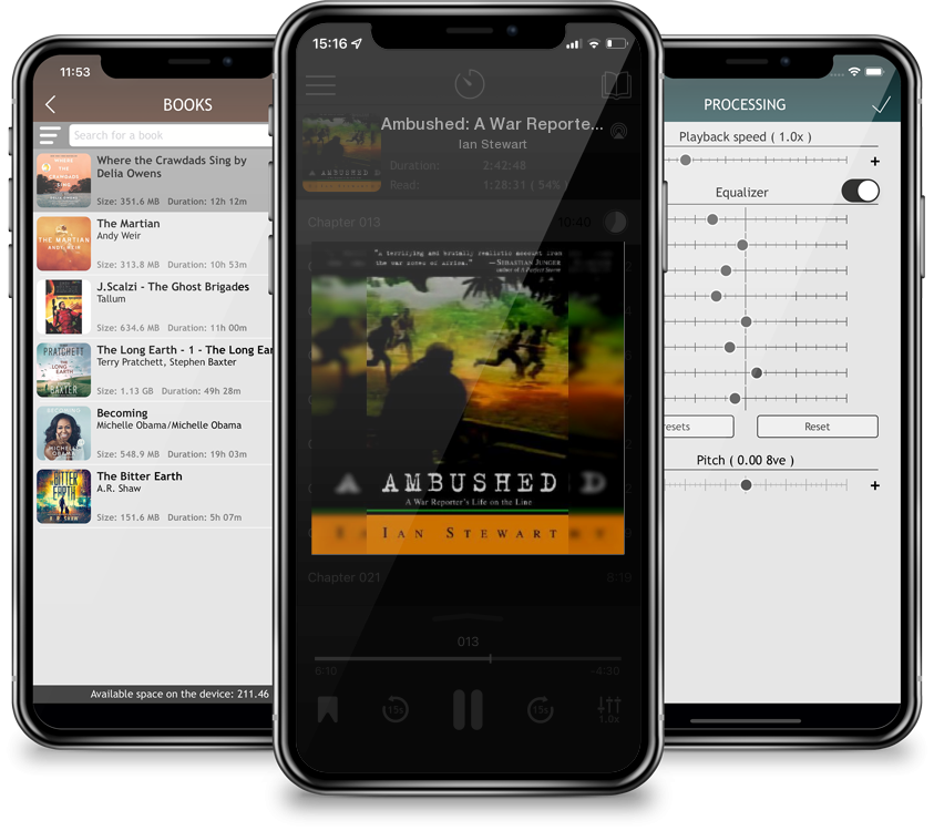 Audiobook Ambushed: A War Reporter\'s Life on the Line by Ian Stewart