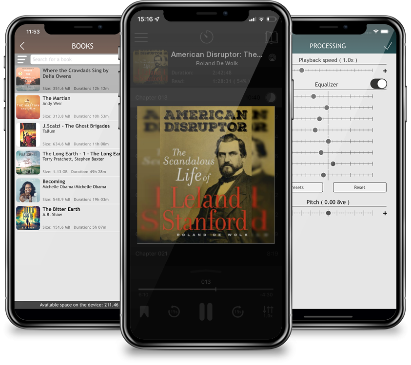 Audiobook American Disruptor: The Scandalous Life of Leland Stanford by Roland De Wolk