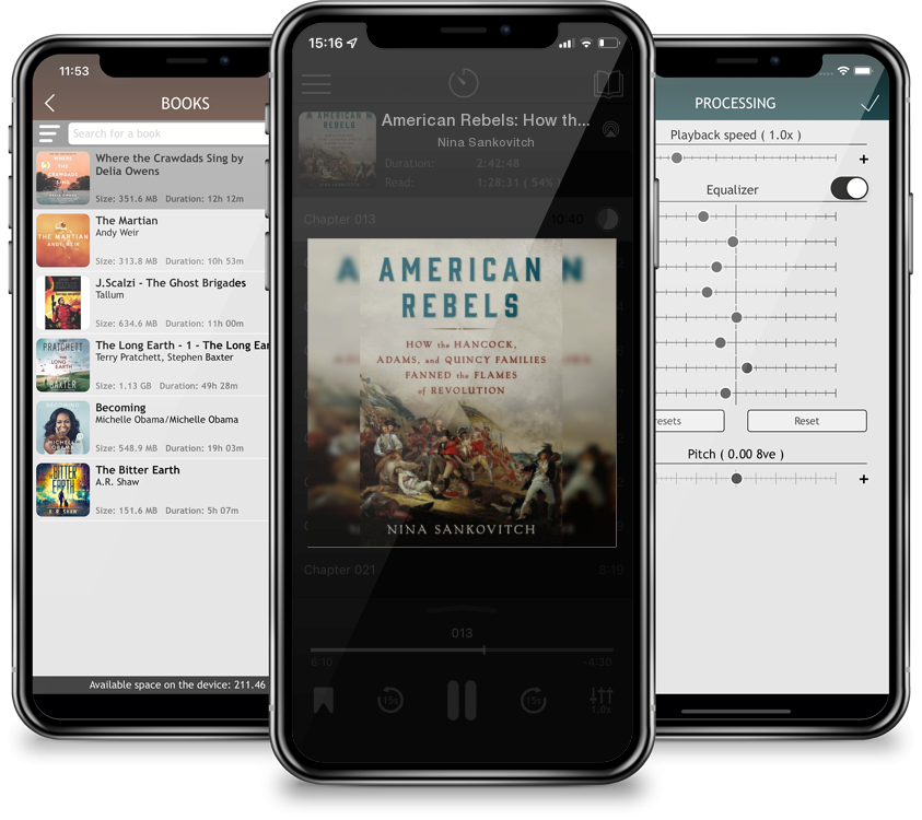 Audiobook American Rebels: How the Hancock, Adams, and Quincy Families Fanned the Flames of Revolution by Nina Sankovitch
