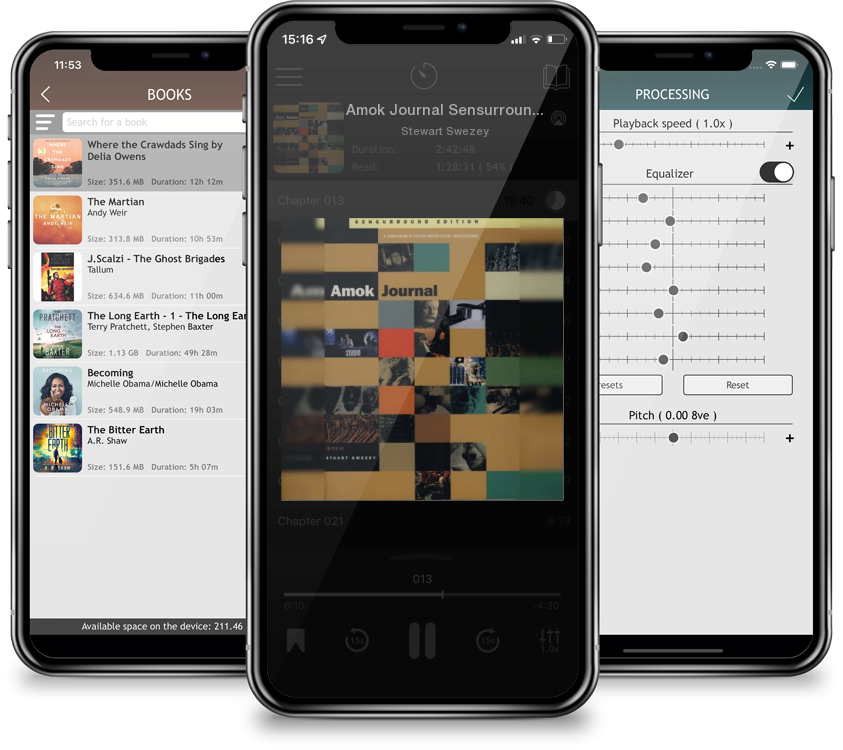 Audiobook Amok Journal Sensurround Edition by Stewart Swezey