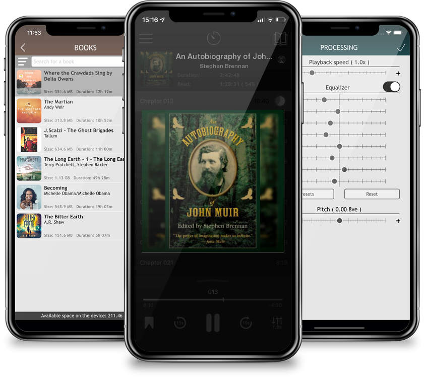 Audiobook An Autobiography of John Muir by Stephen Brennan