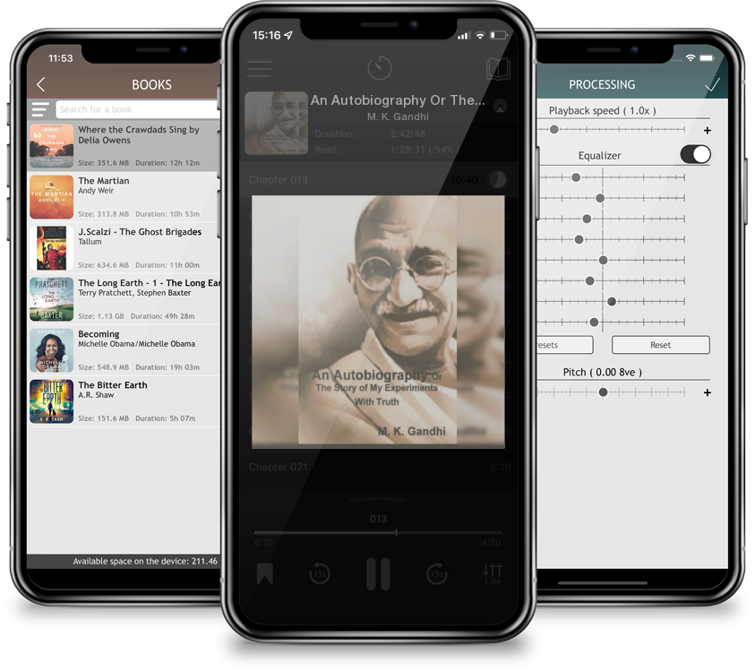 Audiobook An Autobiography Or The Story of My Experiments With Truth by M. K. Gandhi