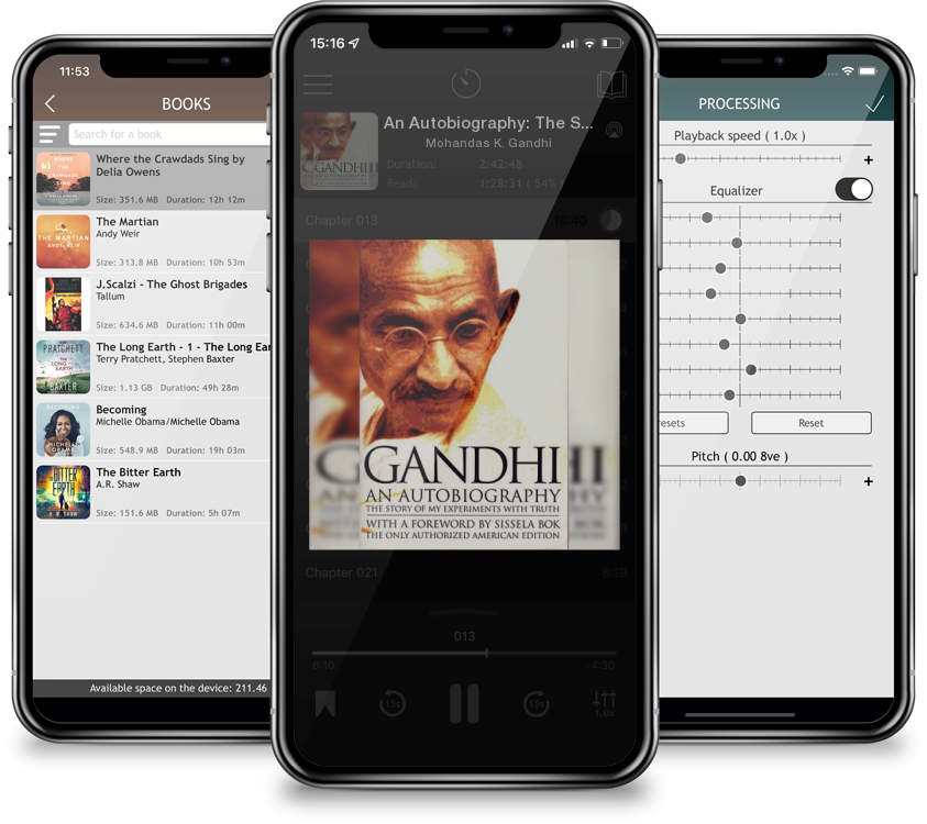 Audiobook An Autobiography: The Story of My Experiments with Truth by Mohandas K. Gandhi