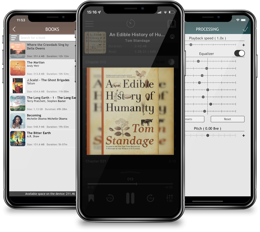 Listen An Edible History of Humanity by Tom Standage in MP3 Audiobook Player for free