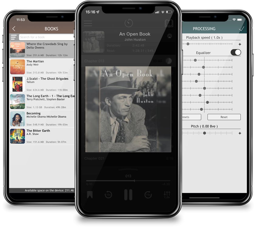 Audiobook An Open Book by John Huston