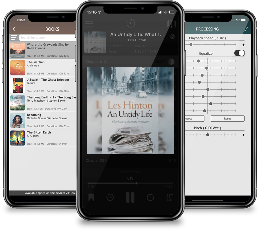 Audiobook An Untidy Life: What I Saw at the Media Revolution by Les Hinton