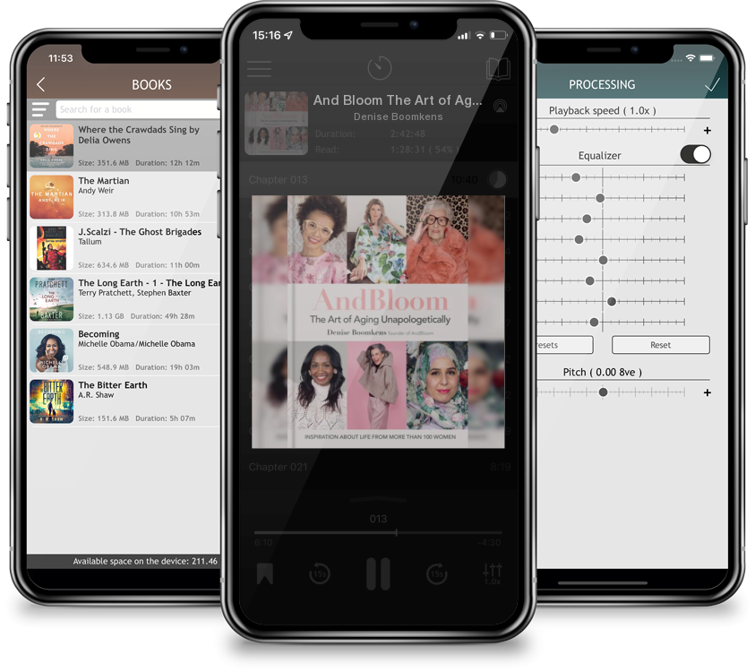 Audiobook And Bloom The Art of Aging Unapologetically: Inspiration about life from more than 100 women by Denise Boomkens