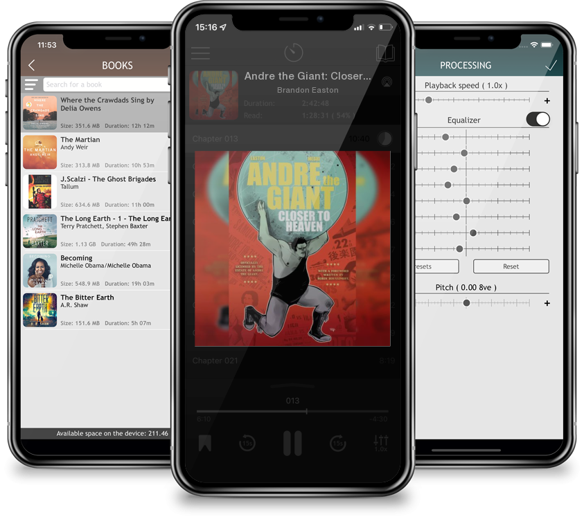 Audiobook Andre the Giant: Closer to Heaven by Brandon Easton