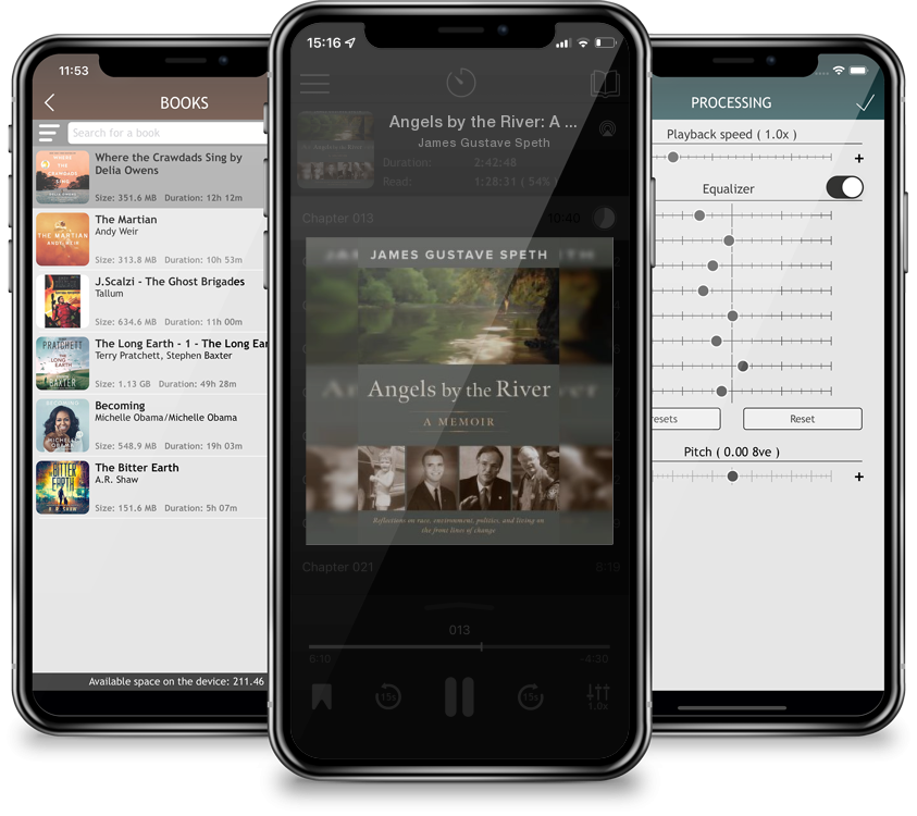 Audiobook Angels by the River: A Memoir by James Gustave Speth