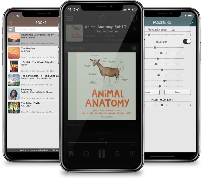 Audiobook Animal Anatomy: Sniff Tips, Running Sticks, and Other Accurately Named Animal Parts by Sophie Corrigan
