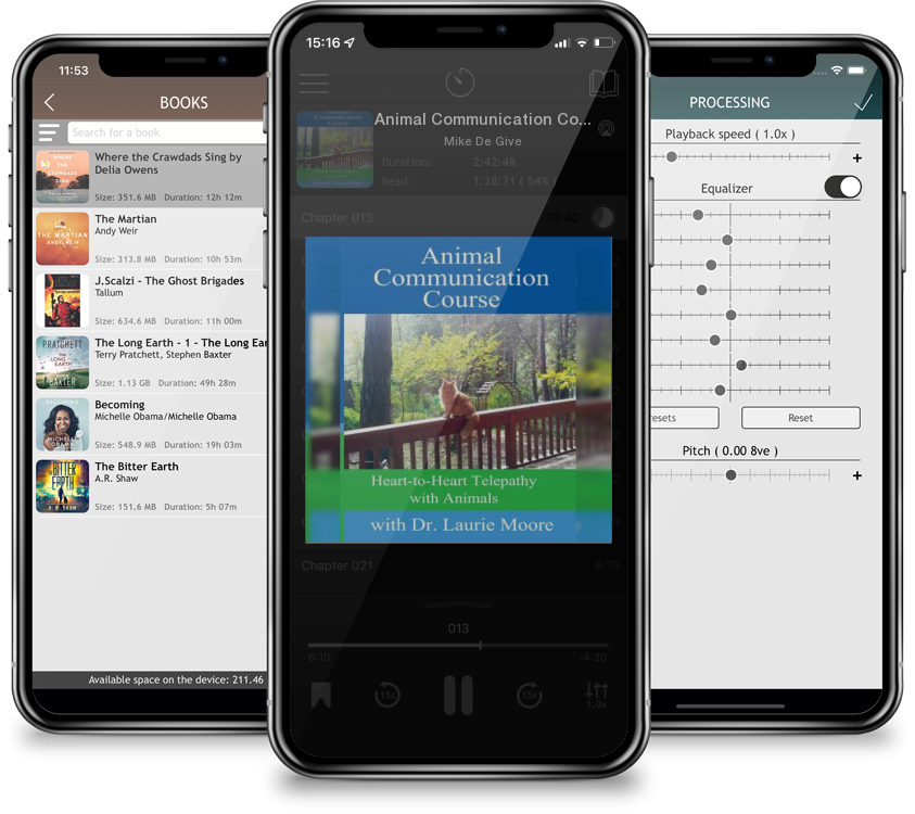 Audiobook Animal Communication Course: Heart-to-Heart Telepathy with Animals by Mike De Give