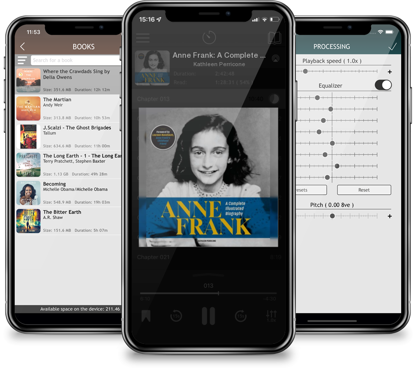 Audiobook Anne Frank: A Complete Illustrated Biography by Kathleen Perricone