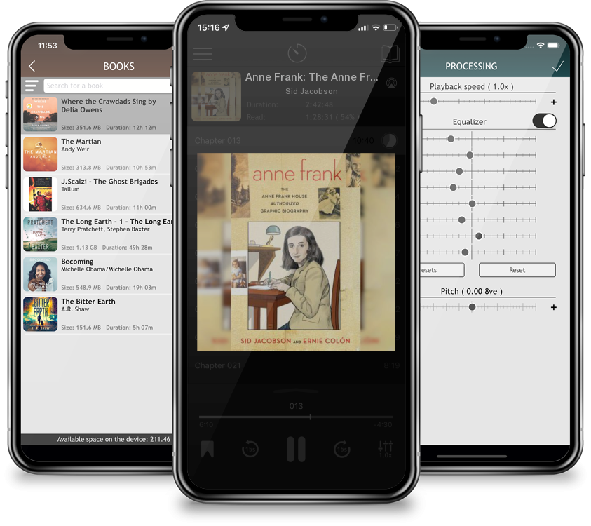 Audiobook Anne Frank: The Anne Frank House Authorized Graphic Biography by Sid Jacobson