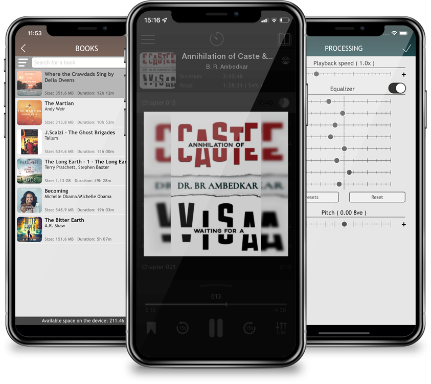 Audiobook Annihilation of Caste & Waiting for a Visa by B. R. Ambedkar