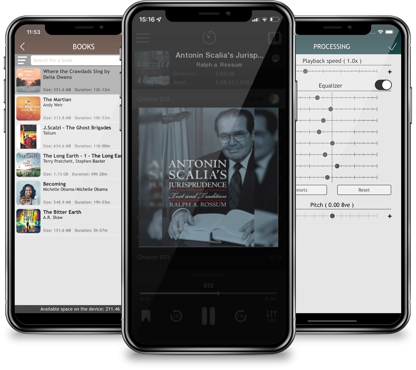 Listen Antonin Scalia's Jurisprudence: Text and Tradition by Ralph a. Rossum in MP3 Audiobook Player for free