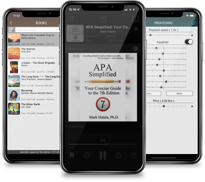 Audiobook APA Simplified: Your Concise Guide to the 7th Edition by Mark Hatala