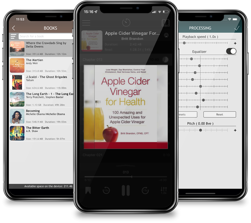 Listen Apple Cider Vinegar For Health: 100 Amazing and Unexpected Uses for Apple Cider Vinegar by Britt Brandon in MP3 Audiobook Player for free