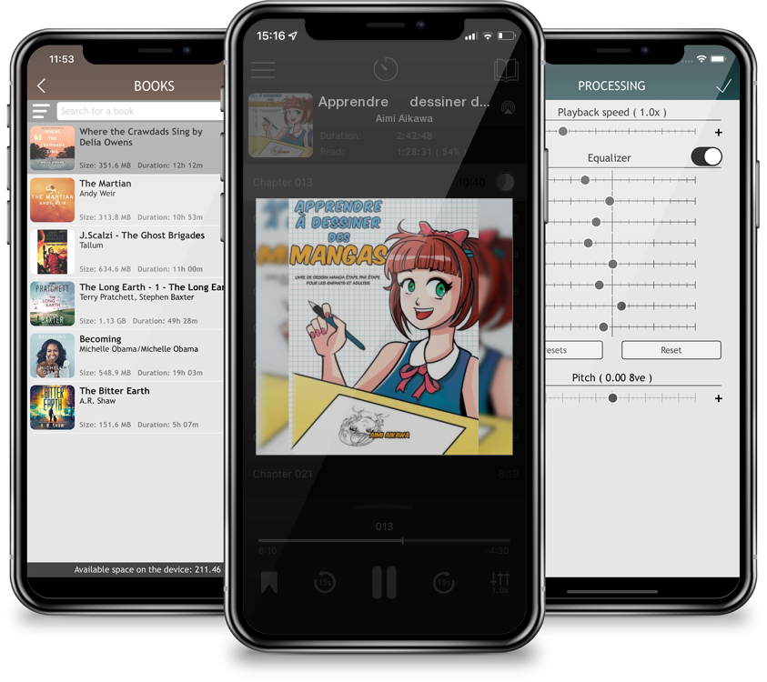 Audiobook Apprendre à dessiner des mangas: Livre de dessin manga étape par étape pour les enfants et adultes by Aimi Aikawa