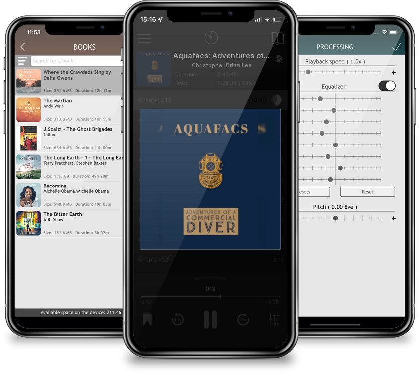 Audiobook Aquafacs: Adventures of a Commercial Diver by Christopher Brian Lee