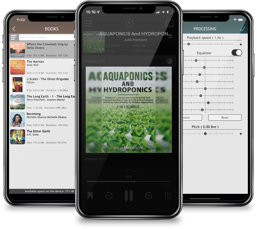Audiobook AQUAPONICS And HYDROPONICS 2 in 1 Bundle by Julia Harrison