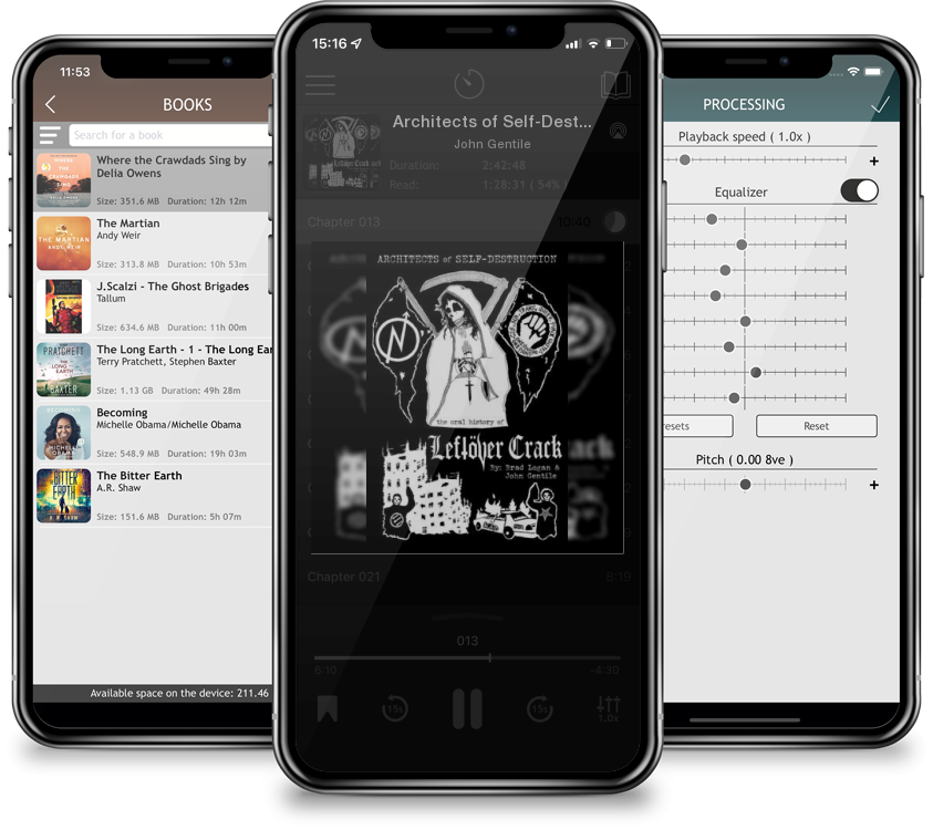 Audiobook Architects of Self-Destruction: The Oral History of Leftöver Crack by John Gentile
