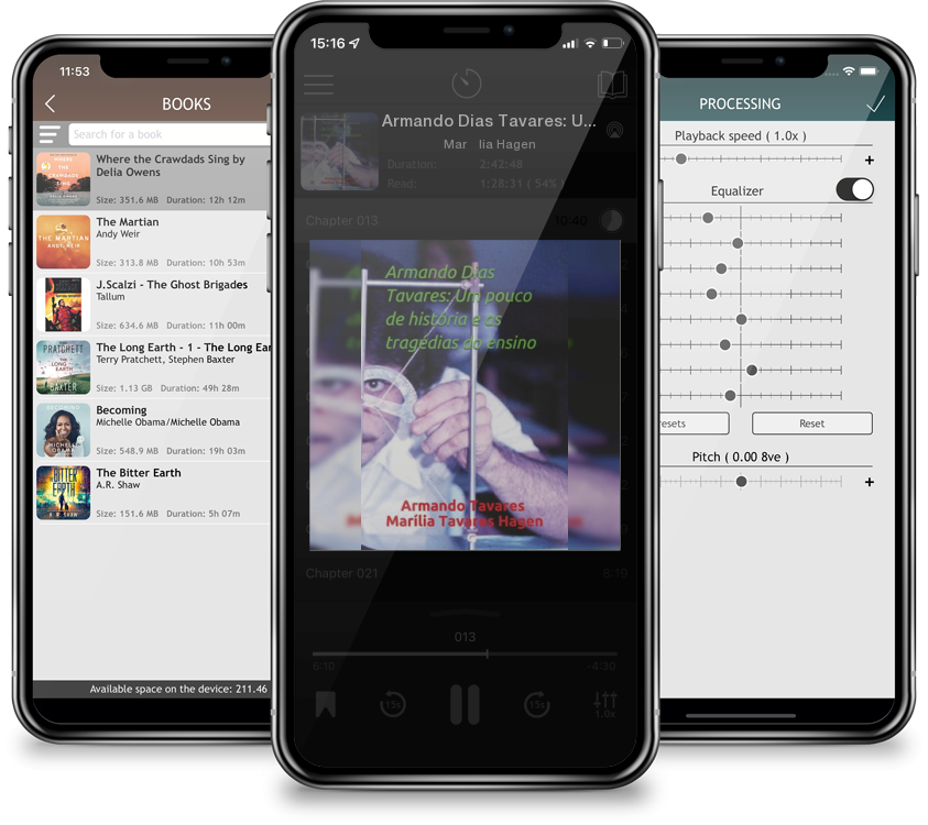 Audiobook Armando Dias Tavares: Um pouco de história e as tragédias do ensino by Marília Hagen