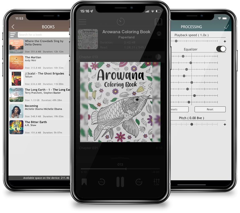 Audiobook Arowana Coloring Book by Paperland