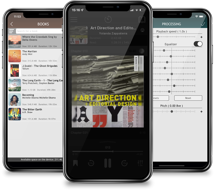 Audiobook Art Direction and Editorial Design by Yolanda Zappaterra