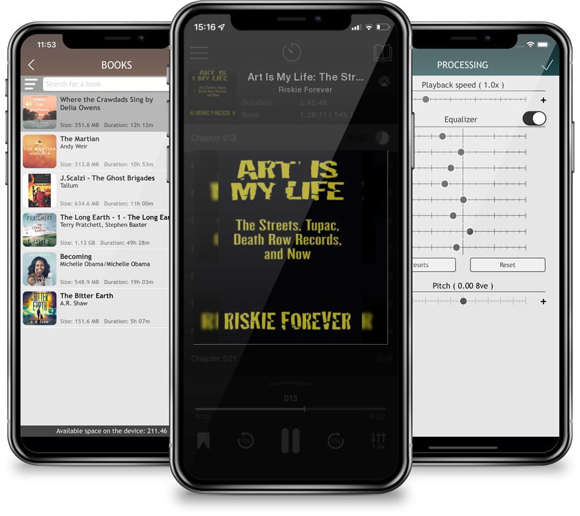 Listen Art Is My Life: The Streets, Tupac, Death Row Records, and Now by Riskie Forever in MP3 Audiobook Player for free
