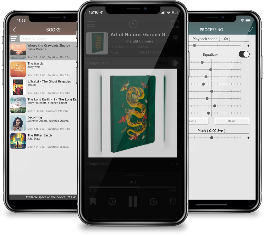 Audiobook Art of Nature: Garden Gathering Notebook with Elastic Band by Insight Editions