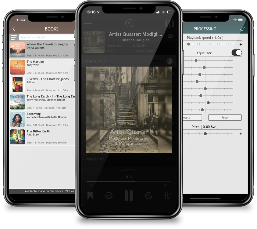 Listen Artist Quarter: Modigliani, Montmartre & Montparnasse by Charles Douglas in MP3 Audiobook Player for free