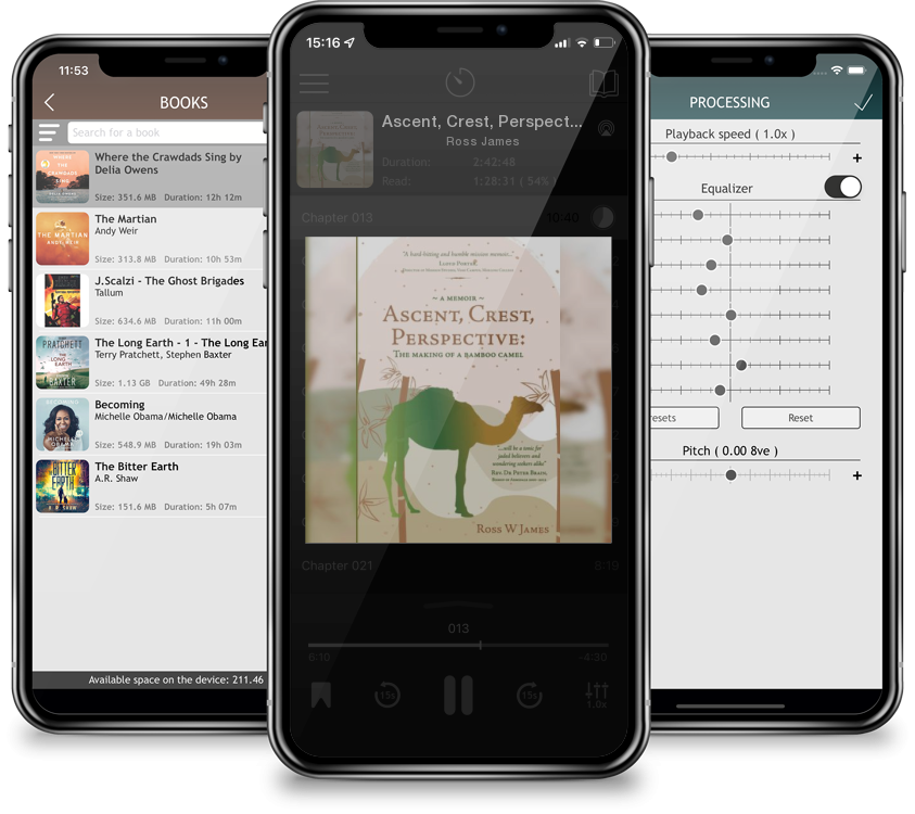 Audiobook Ascent, Crest, Perspective: The Making Of A Bamboo Camel by Ross James