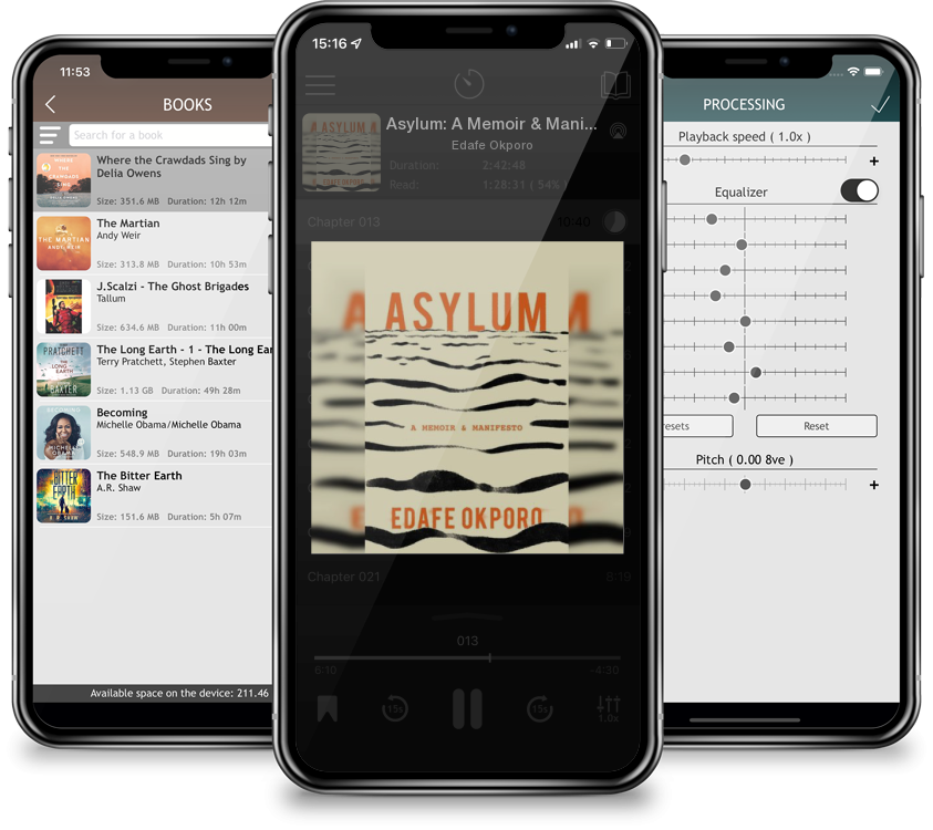 Listen Asylum: A Memoir & Manifesto by Edafe Okporo in MP3 Audiobook Player for free