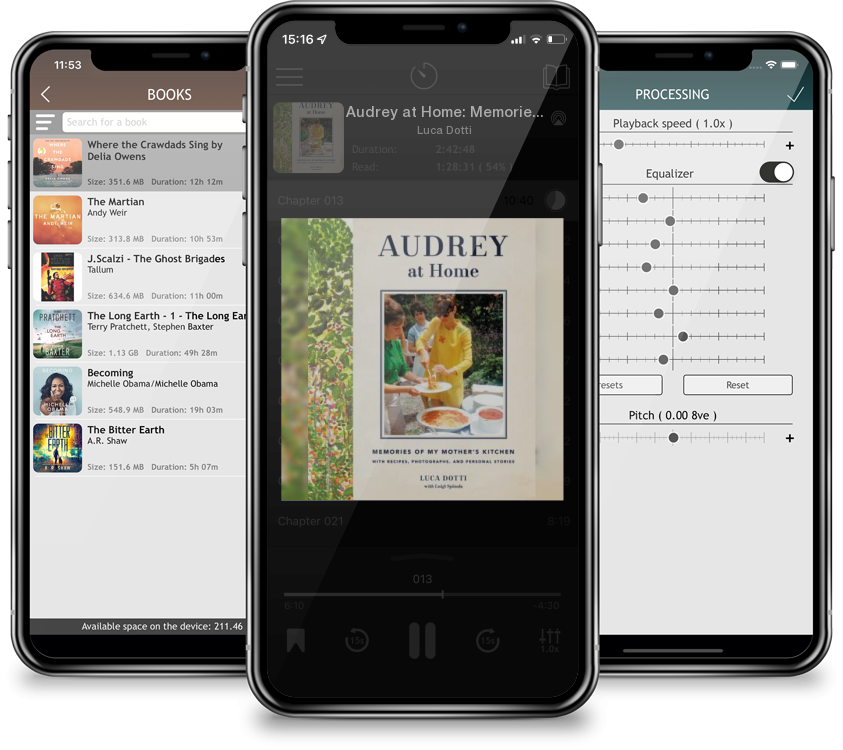 Audiobook Audrey at Home: Memories of My Mother\'s Kitchen by Luca Dotti