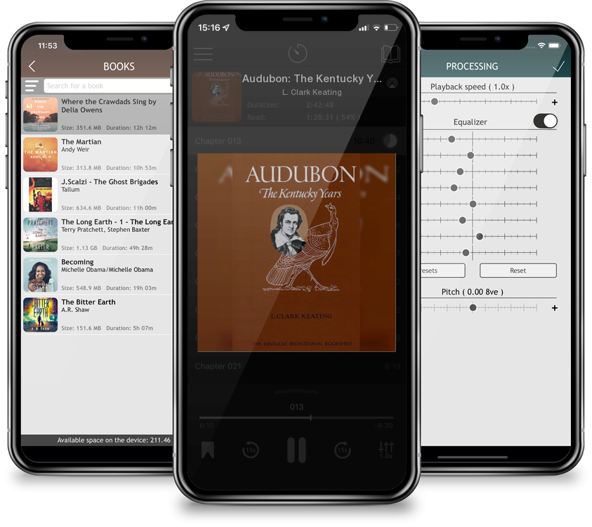 Listen Audubon: The Kentucky Years (Kentucky Bicentennial Bookshelf) by L. Clark Keating in MP3 Audiobook Player for free
