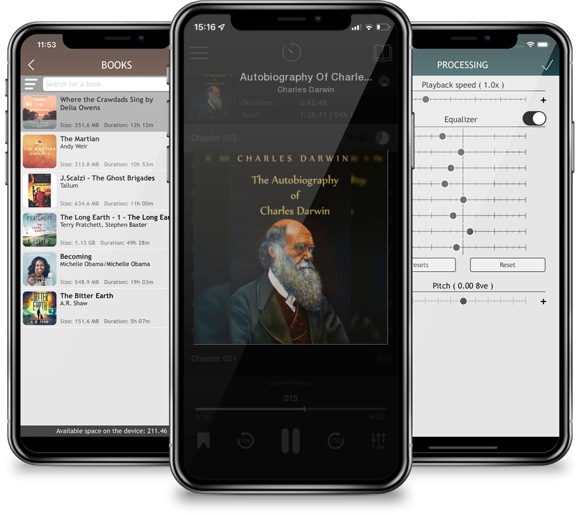 Listen Autobiography Of Charles Darwin by Charles Darwin in MP3 Audiobook Player for free