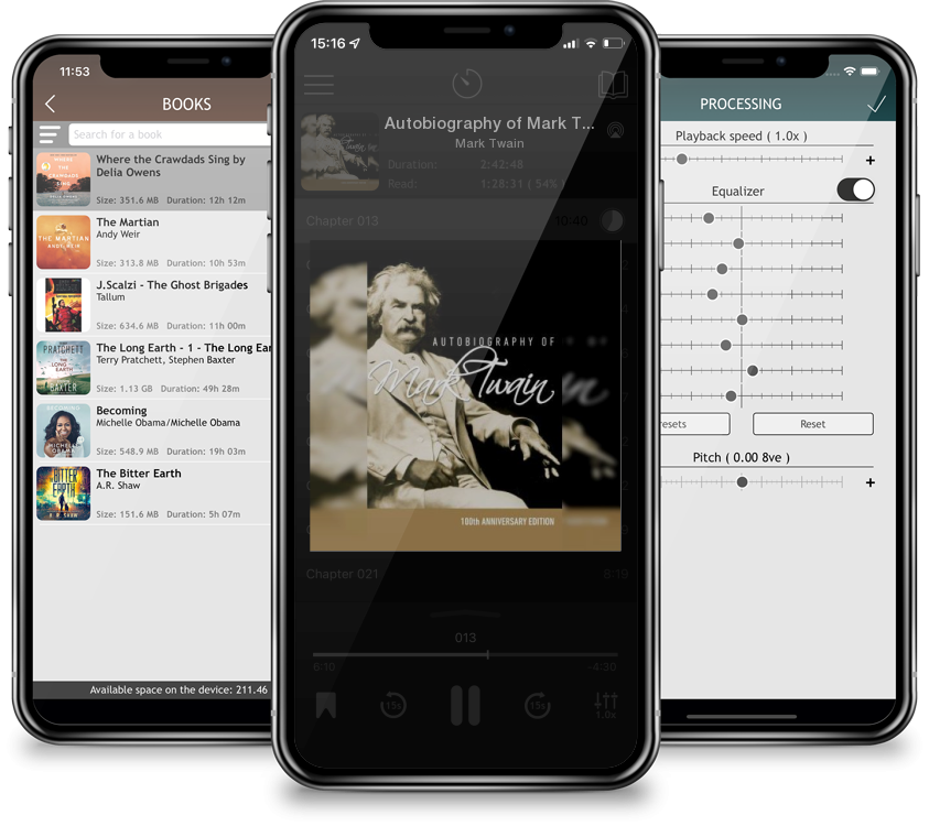 Audiobook Autobiography of Mark Twain - 100th Anniversary Edition by Mark Twain