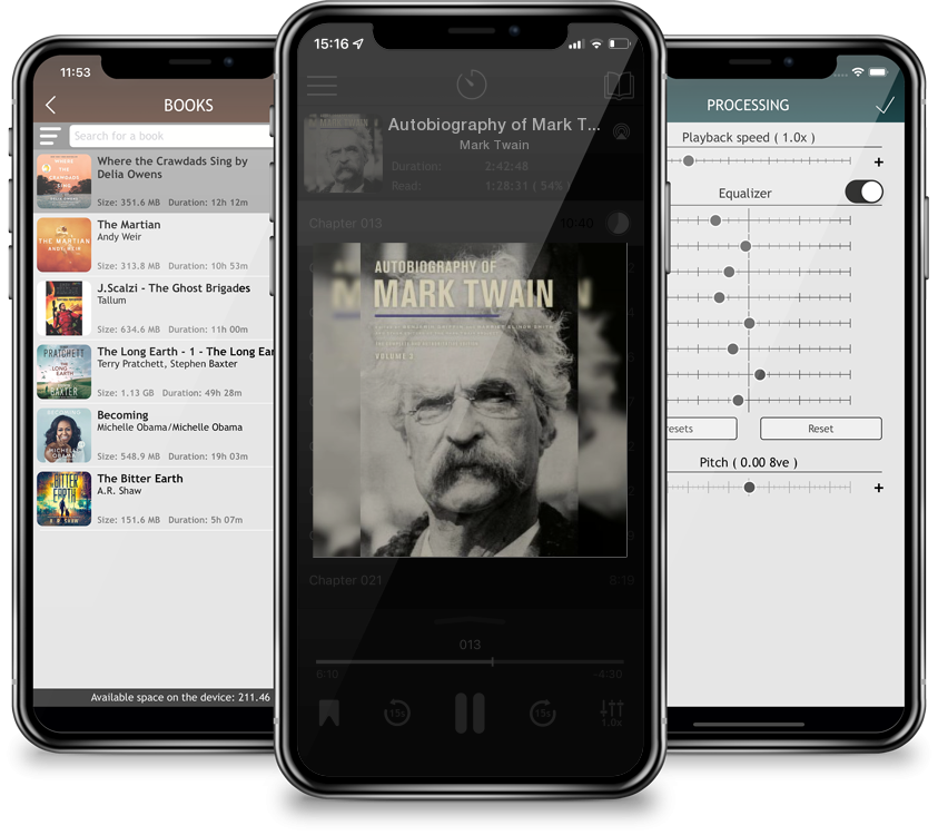 Audiobook Autobiography of Mark Twain, Volume 3: The Complete and Authoritative Edition (Mark Twain Papers #12) by Mark Twain