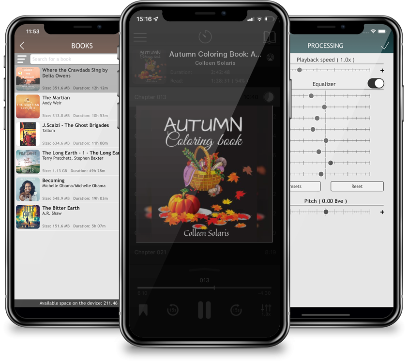 Audiobook Autumn Coloring Book: A Beautiful book for adults with autumn scenes by Colleen Solaris