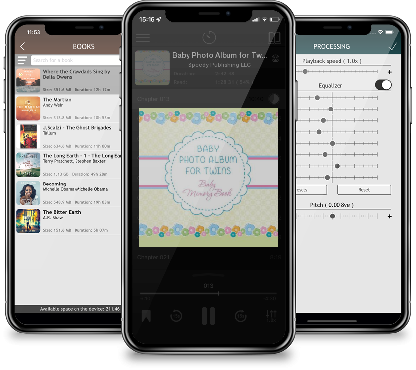 Audiobook Baby Photo Album for Twins: Baby Memory Book by Speedy Publishing LLC