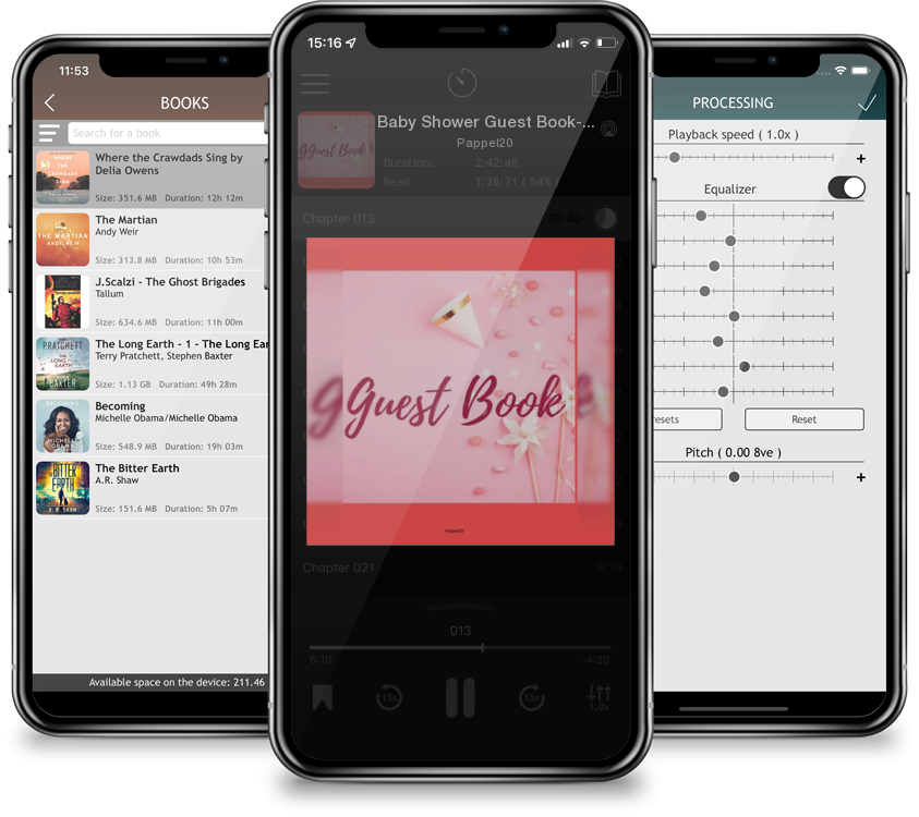 Listen Baby Shower Guest Book- It`s a Girl by Pappel20 in MP3 Audiobook Player for free