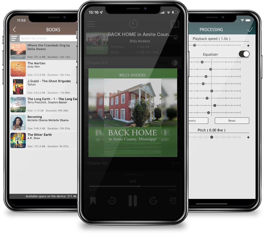 Audiobook BACK HOME in Amite County, Mississippi by Billy Anders