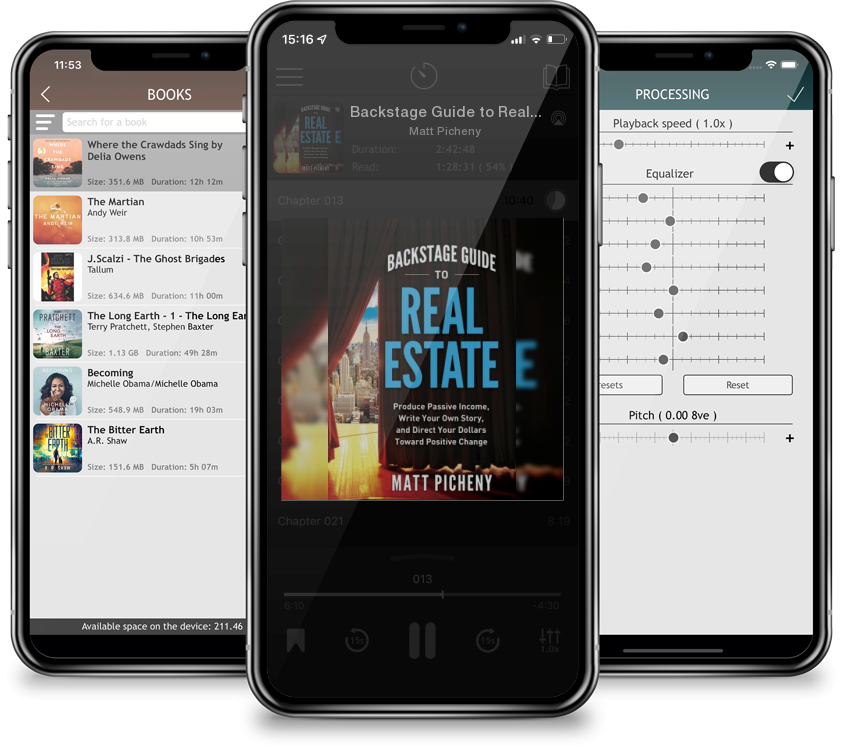 Audiobook Backstage Guide to Real Estate: Produce Passive Income, Write Your Own Story, and Direct Your Dollars Toward Positive Change by Matt Picheny