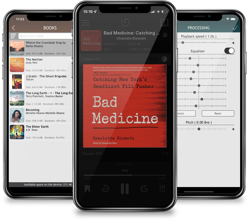 Audiobook Bad Medicine: Catching New York\'s Deadliest Pill Pusher (Compact Disc) by Charlotte Bismuth