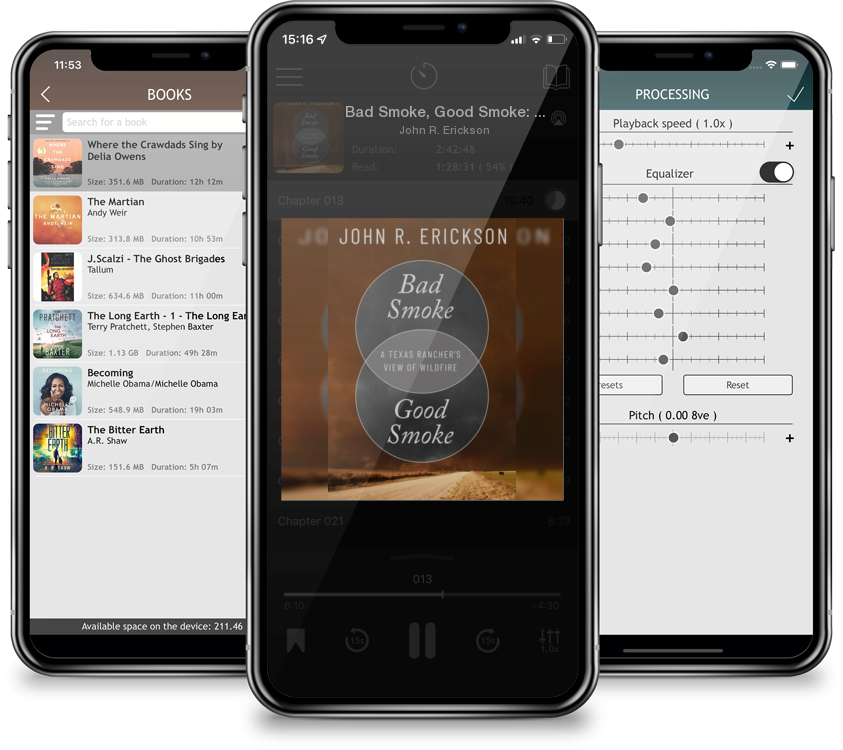 Audiobook Bad Smoke, Good Smoke: A Texas Rancher\'s View of Wildfire (Voice in the American West) by John R. Erickson
